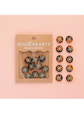 Sarah Hearts Sarah Hearts Quilt Star Small 5/8" Buttons