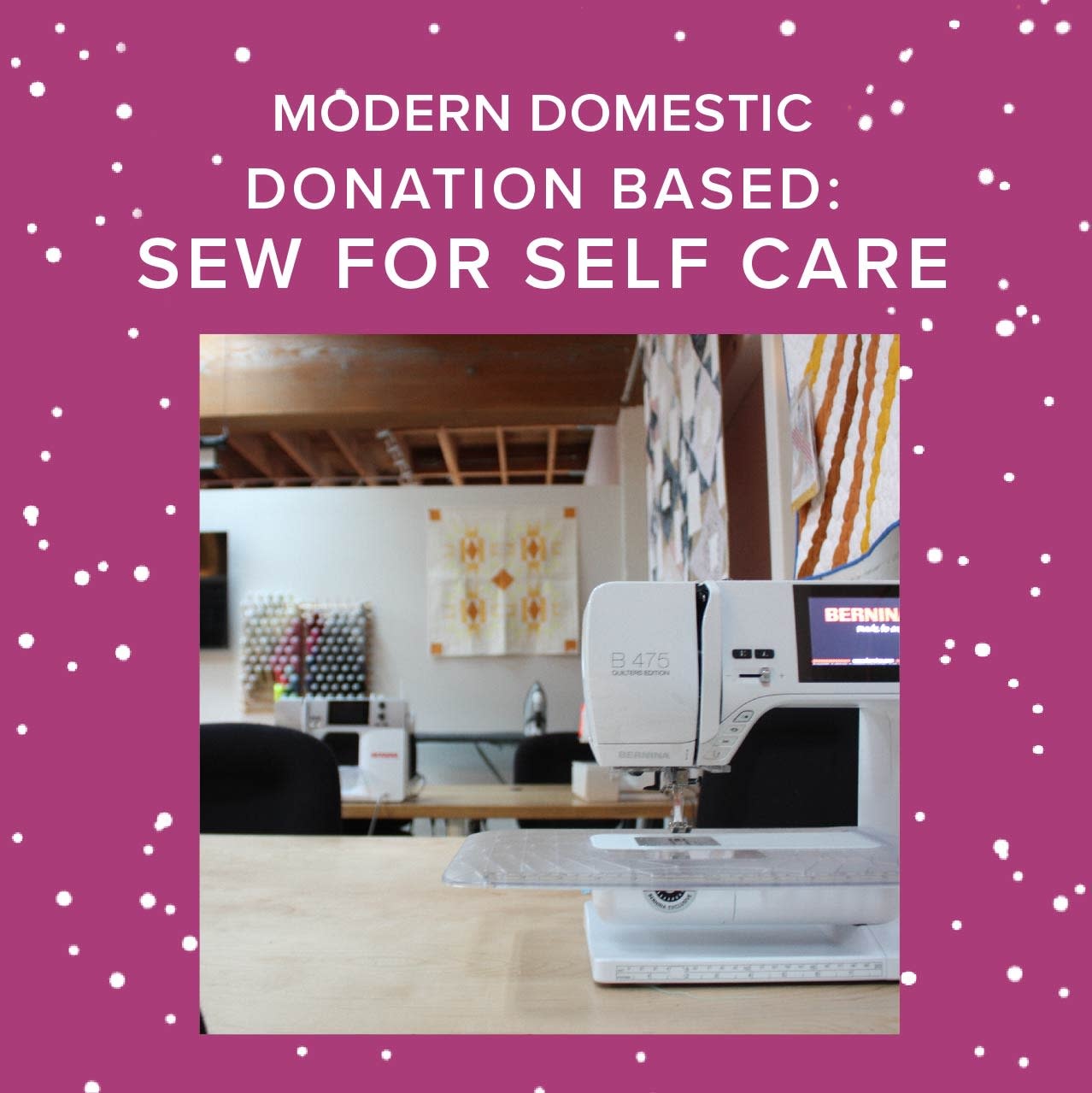 Modern Domestic Sew for Self Care: Donation Based Open Sew, MLK Jr. Day,  Monday, January 19th