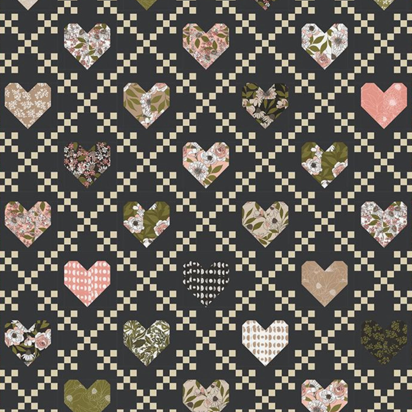 Lo & Behold Stitchery Lo & Behold Heirloom Hearts Quilt Pattern