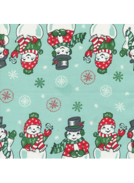 Moda 16" Classic Toweling Retro Snowmen