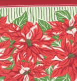 Moda 16" Classic Toweling Retro Poinsettias