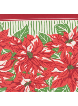Moda 16" Classic Toweling Retro Poinsettias
