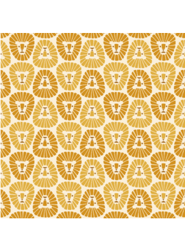 Cotton + Steel Rising Sun Lion - Sun Yellow