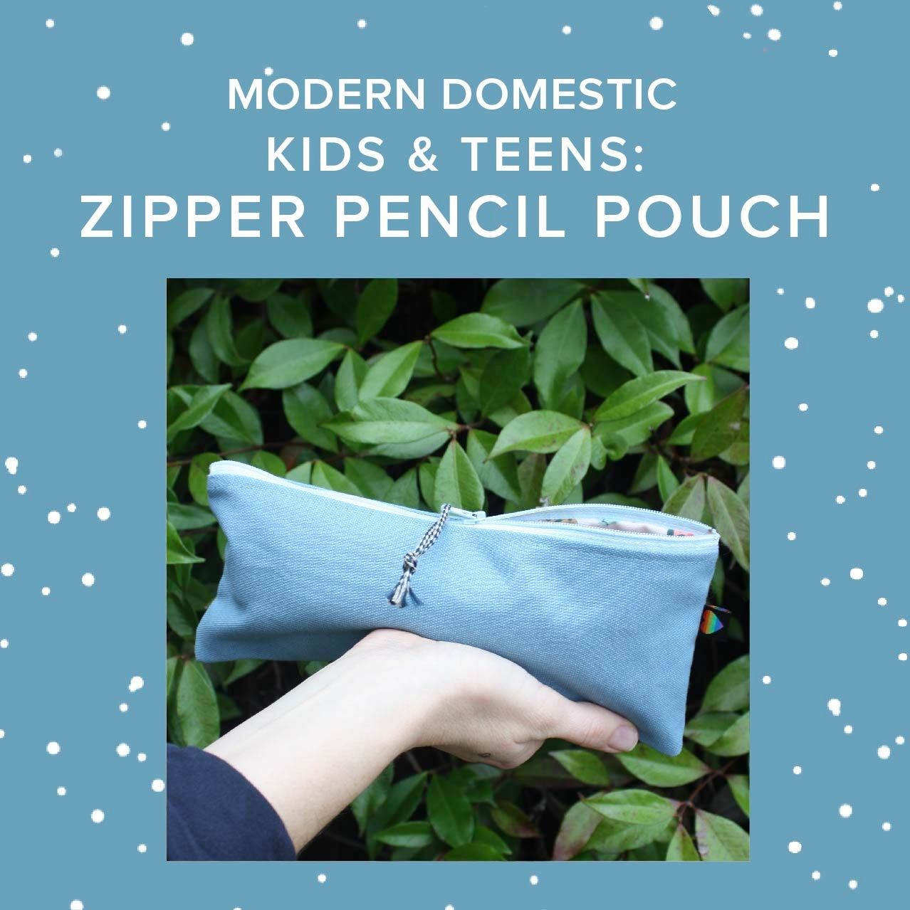 Aliya Hoff-Vanoni THREE SPOTS LEFT! Kids & Teens Sewing: Zipper Pencil Pouch, Monday, February 16th, 10am-1pm