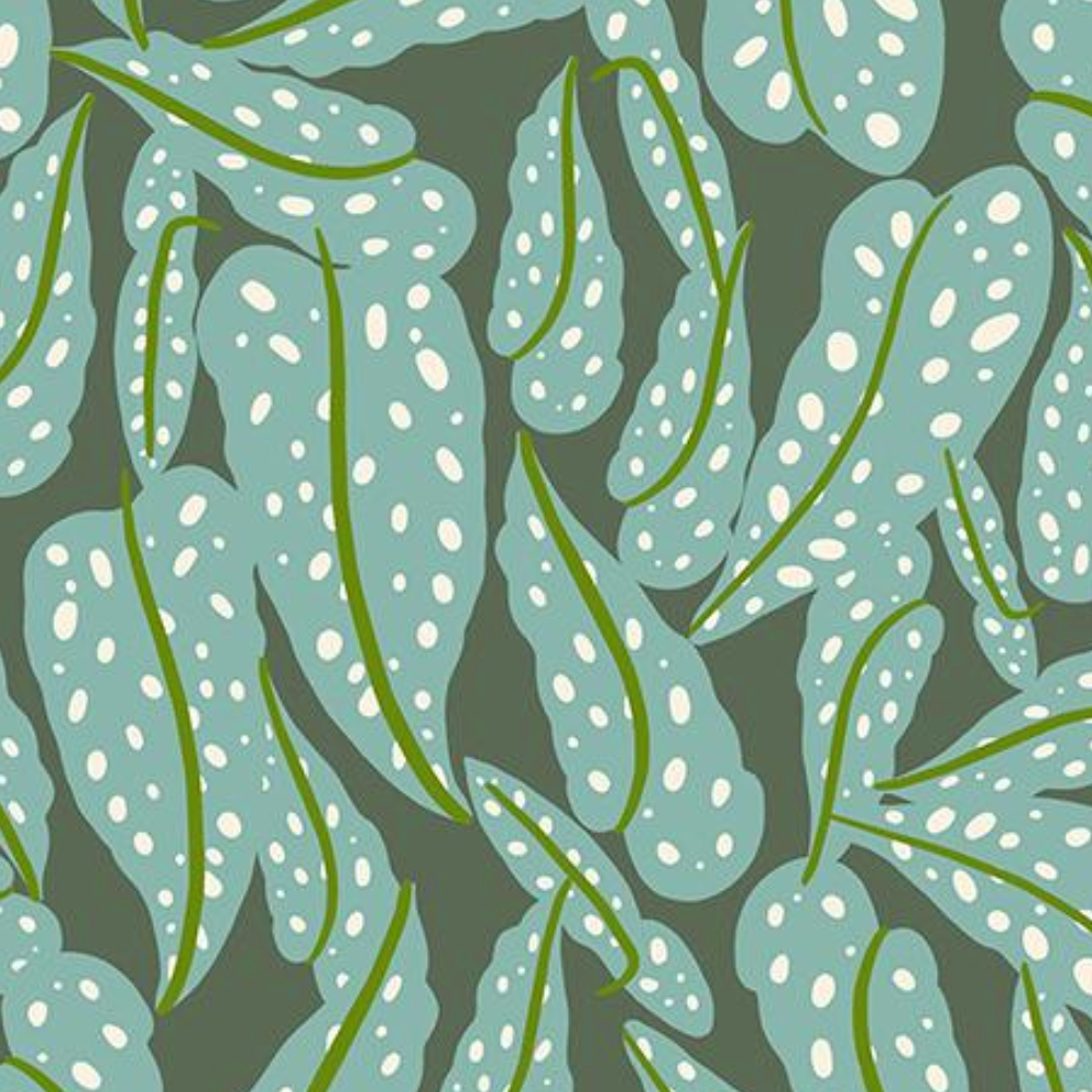 Ruby Star Society Calathea Overlapping Leaves Seaweed