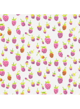 Windham Fabrics Heather Ross Favorites Strawberries Blush