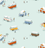 Windham Fabrics Heather Ross Favorites Bus Aqua