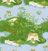 Windham Fabrics Heather Ross Favorites Frog Pond Medium Blue