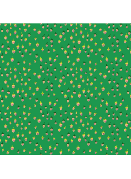 Windham Fabrics Heather Ross Favorites Field Strawberries Jade