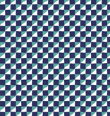 Cloud 9 Fabrics House Mouse Geometric Navy/Teal