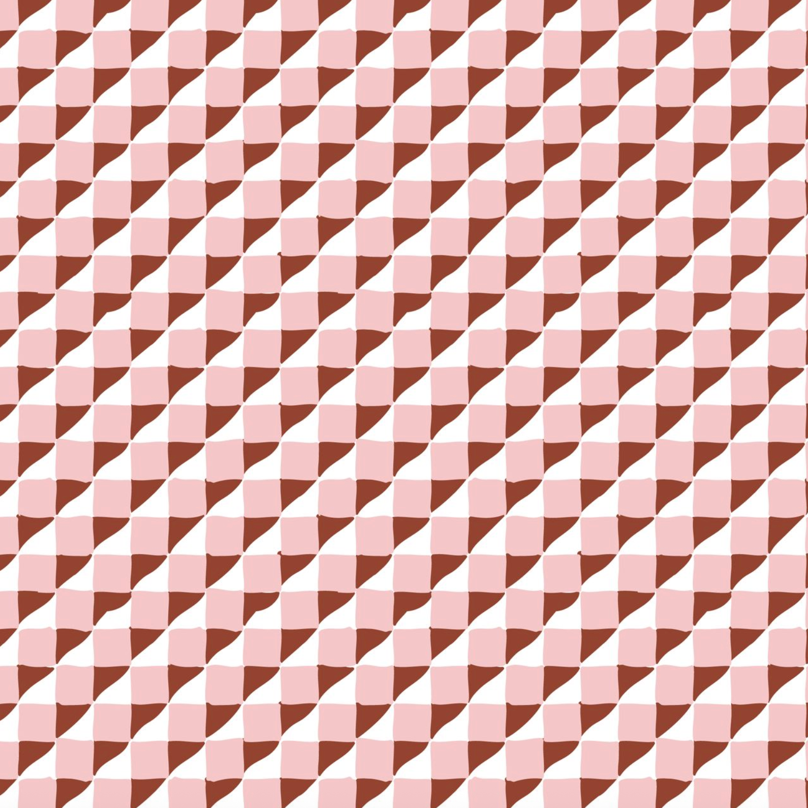 Cloud 9 Fabrics House Mouse Geometric Brown/Pink