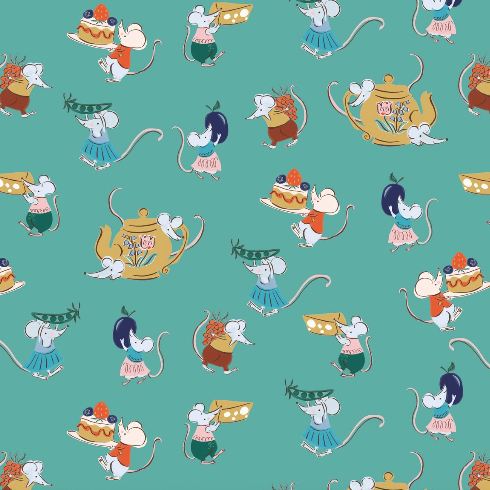 Cloud 9 Fabrics House Mouse Afternoon Tea