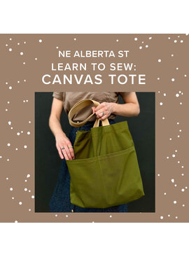 Rachel Halse Sunday, March 29th, 2pm-5:30pm - Learn to Sew: Canvas Tote