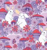 Cloud 9 Fabrics Forest Friends Mushroom Bunnies