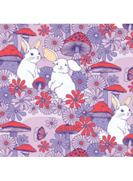 Cloud 9 Fabrics Forest Friends Mushroom Bunnies