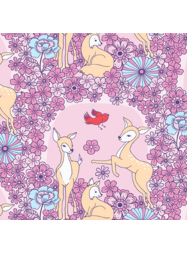 Cloud 9 Fabrics Forest Friends Floral Deer