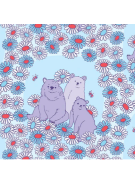 Cloud 9 Fabrics Forest Friends Daisy Bears