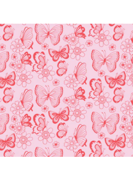 Cloud 9 Fabrics Forest Friends Flower Butterflies