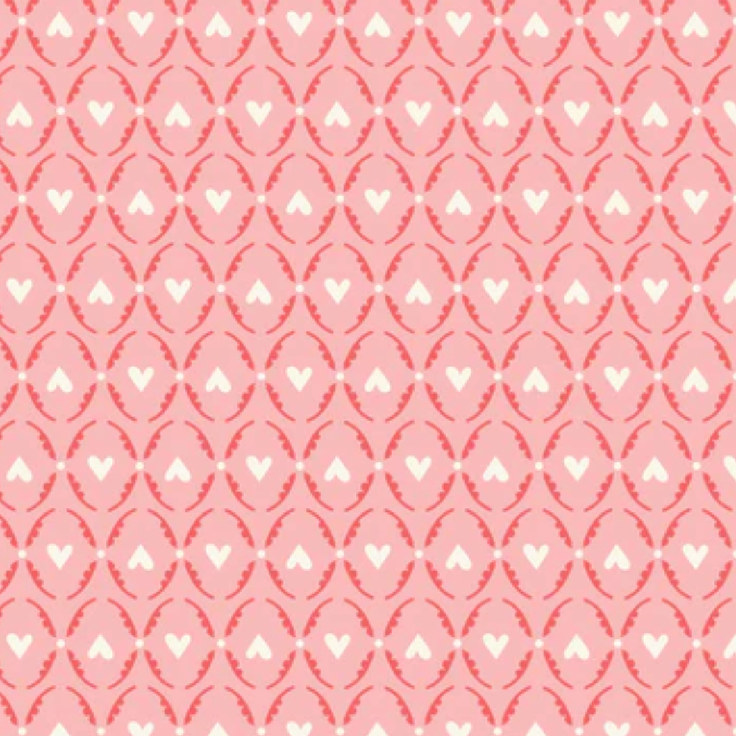 Cloud 9 Fabrics Love Bugs Flutter Love Pink