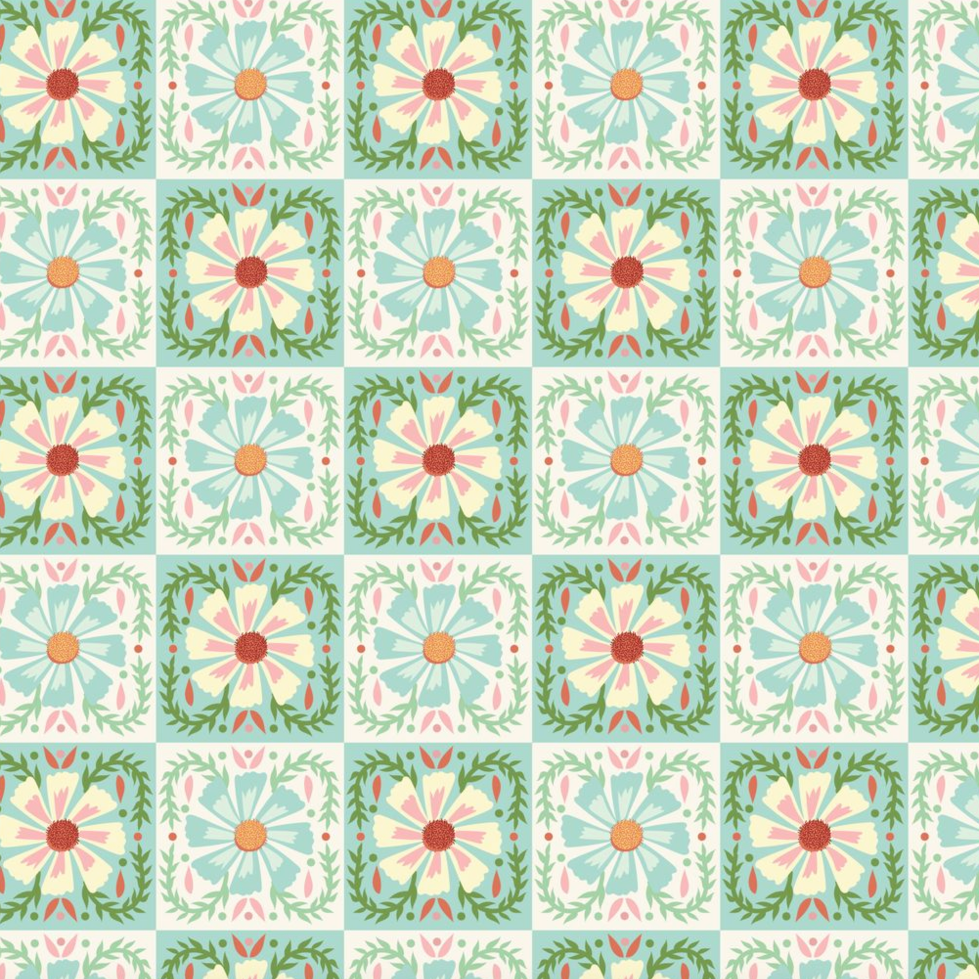 Cloud 9 Fabrics Love Bugs Quilted Florals