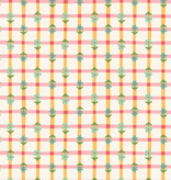Cloud 9 Fabrics Love Bugs Petal Plaid Orange/Red