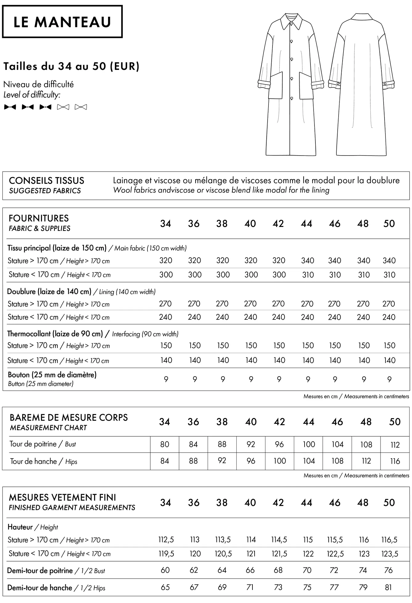 Atelier Brunette Atelier Brunette Le Manteau