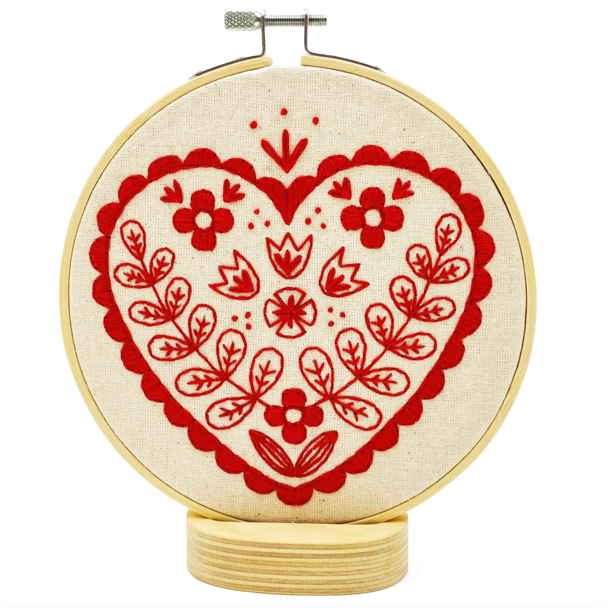Hook, Line & Tinker Nordic Heart Embroidery Kit