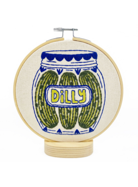 Hook, Line & Tinker Pickles Embroidery Kit