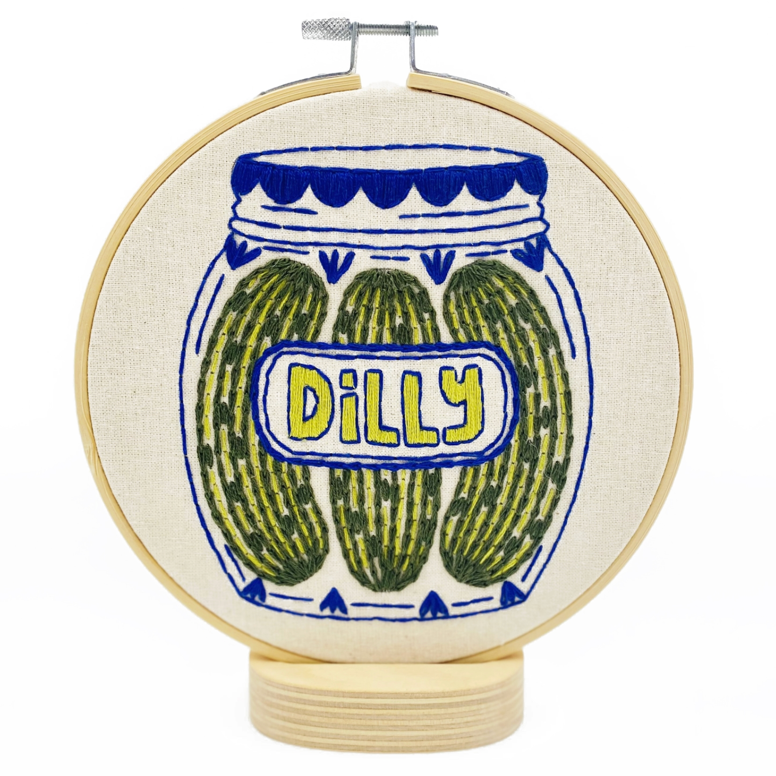 Hook, Line & Tinker Pickles Embroidery Kit