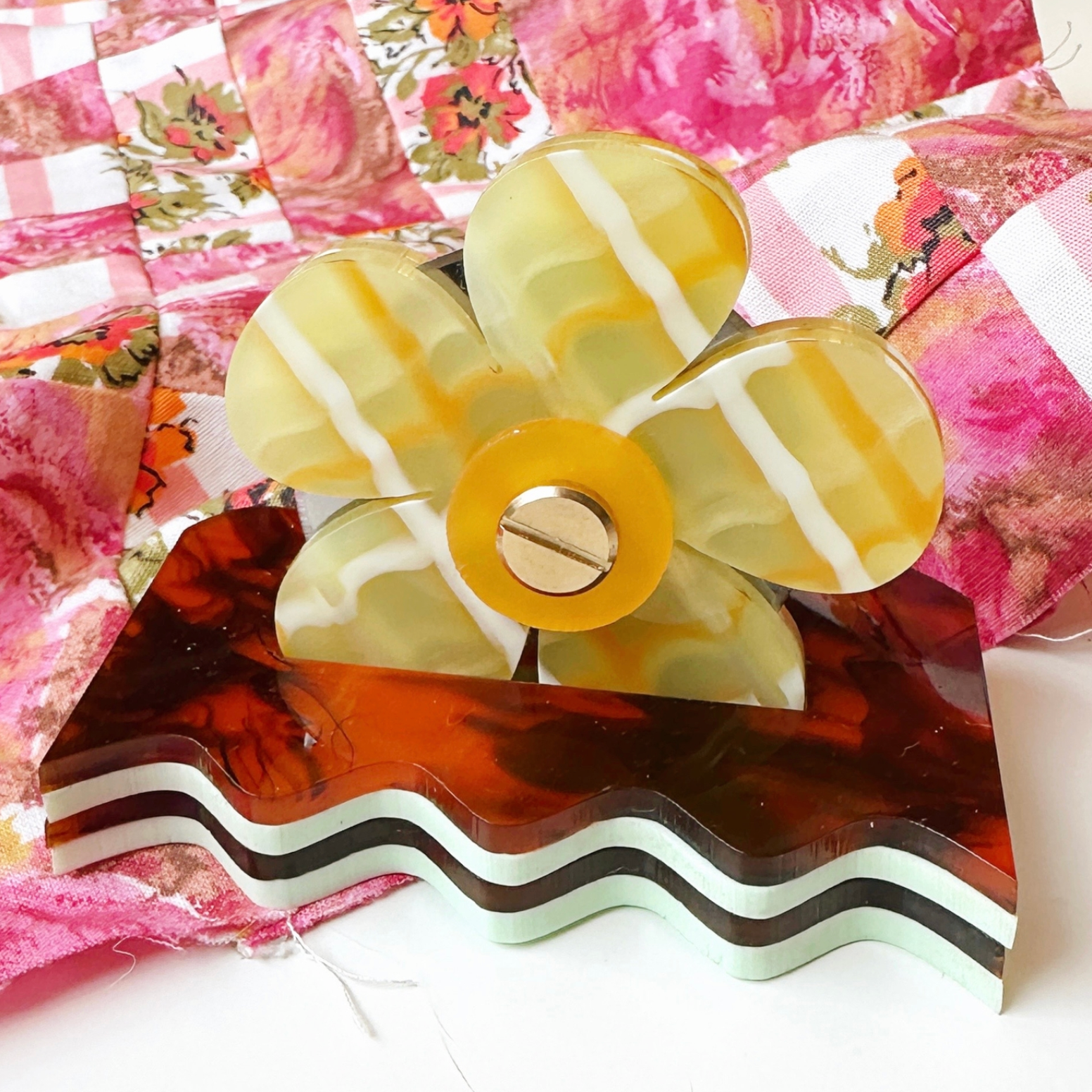 Retro Flower Thread Cutter