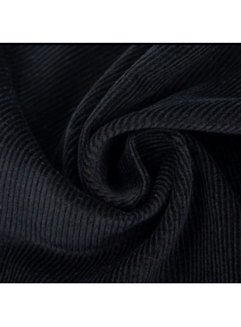 Fabric Merchants Corduroy Pin Wale Black