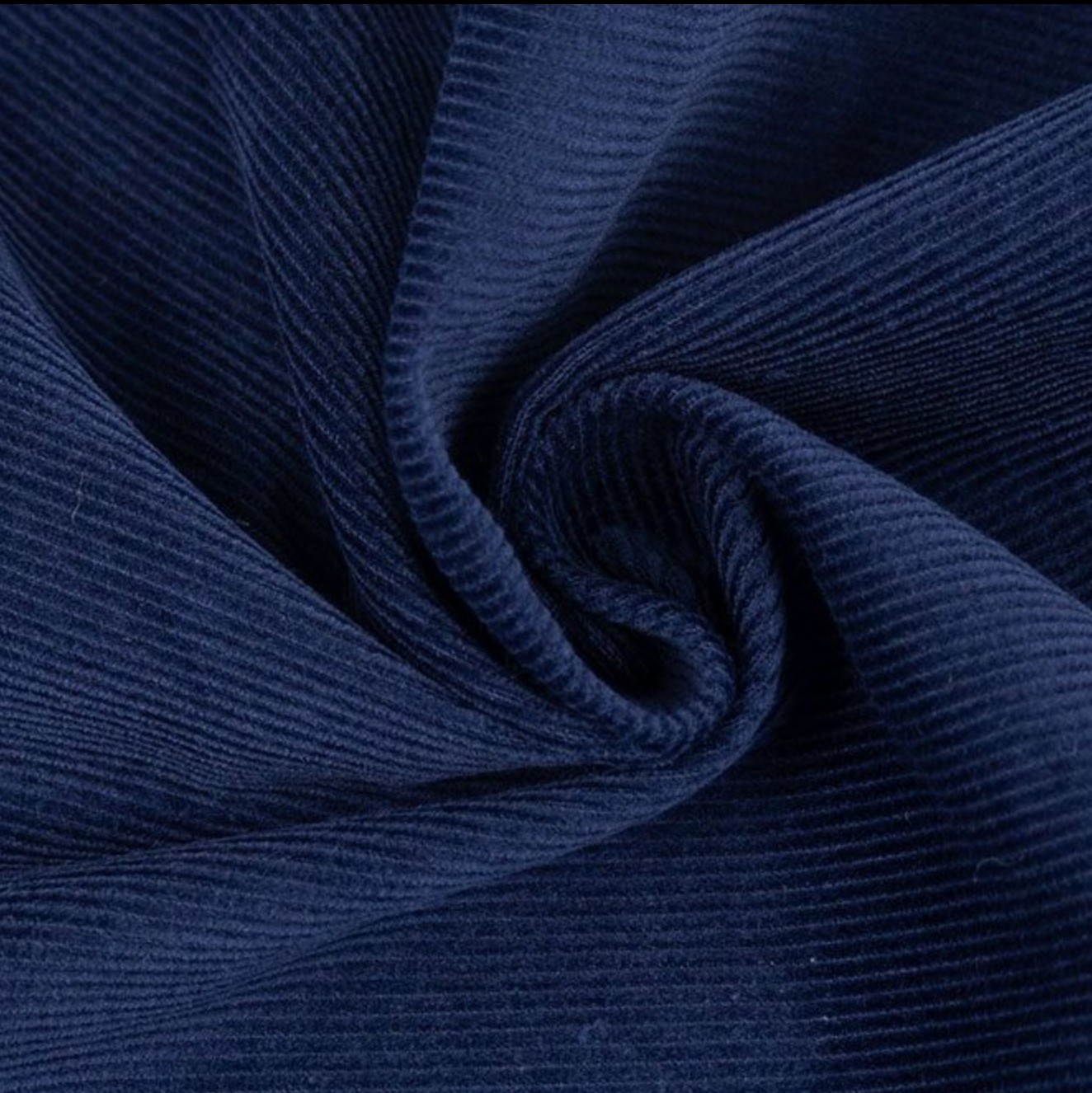 Fabric Merchants Corduroy Pin Wale Navy