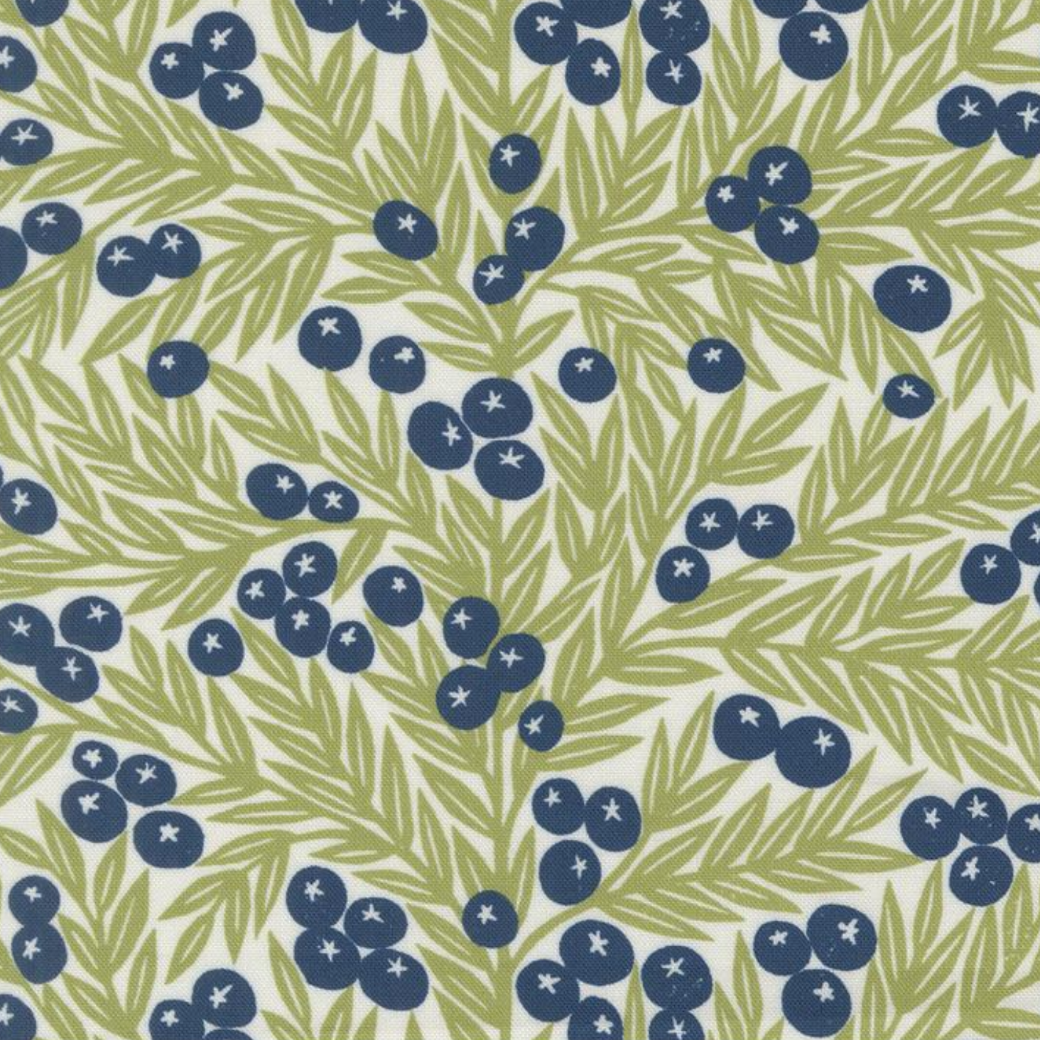 Moda Garden Series Cream Blueberries