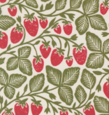 Moda Garden Series Cream Strawberries
