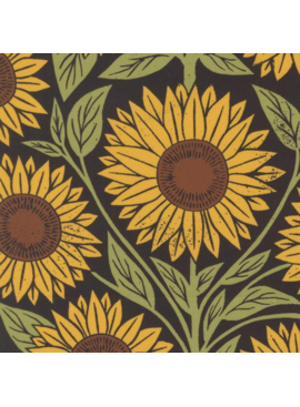 Moda Garden Series Midnight Sunflower