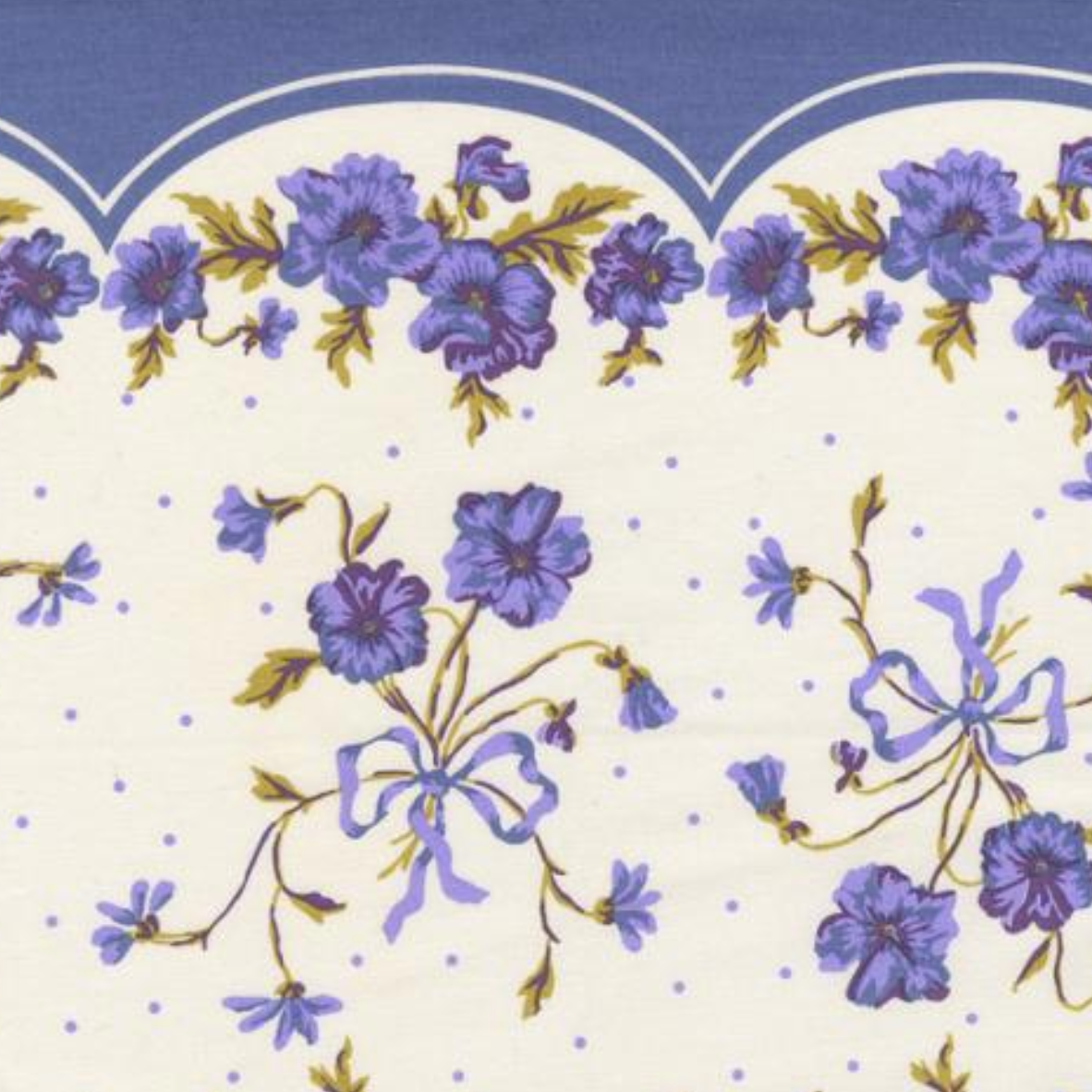 Moda 16" Classic Toweling Retro Floral Pansy