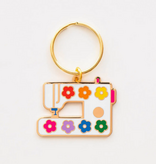 Sarah Hearts Sarah Hearts Daisy Sewing Machine Enamel Keychain