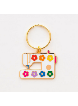 Sarah Hearts Sarah Hearts Daisy Sewing Machine Enamel Keychain