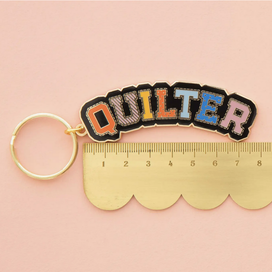 Sarah Hearts Sarah Hearts Quilter Enamel Keychain