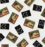 Sarah Hearts Sarah Hearts Camo and Barbed Wire Heart Multipack Labels