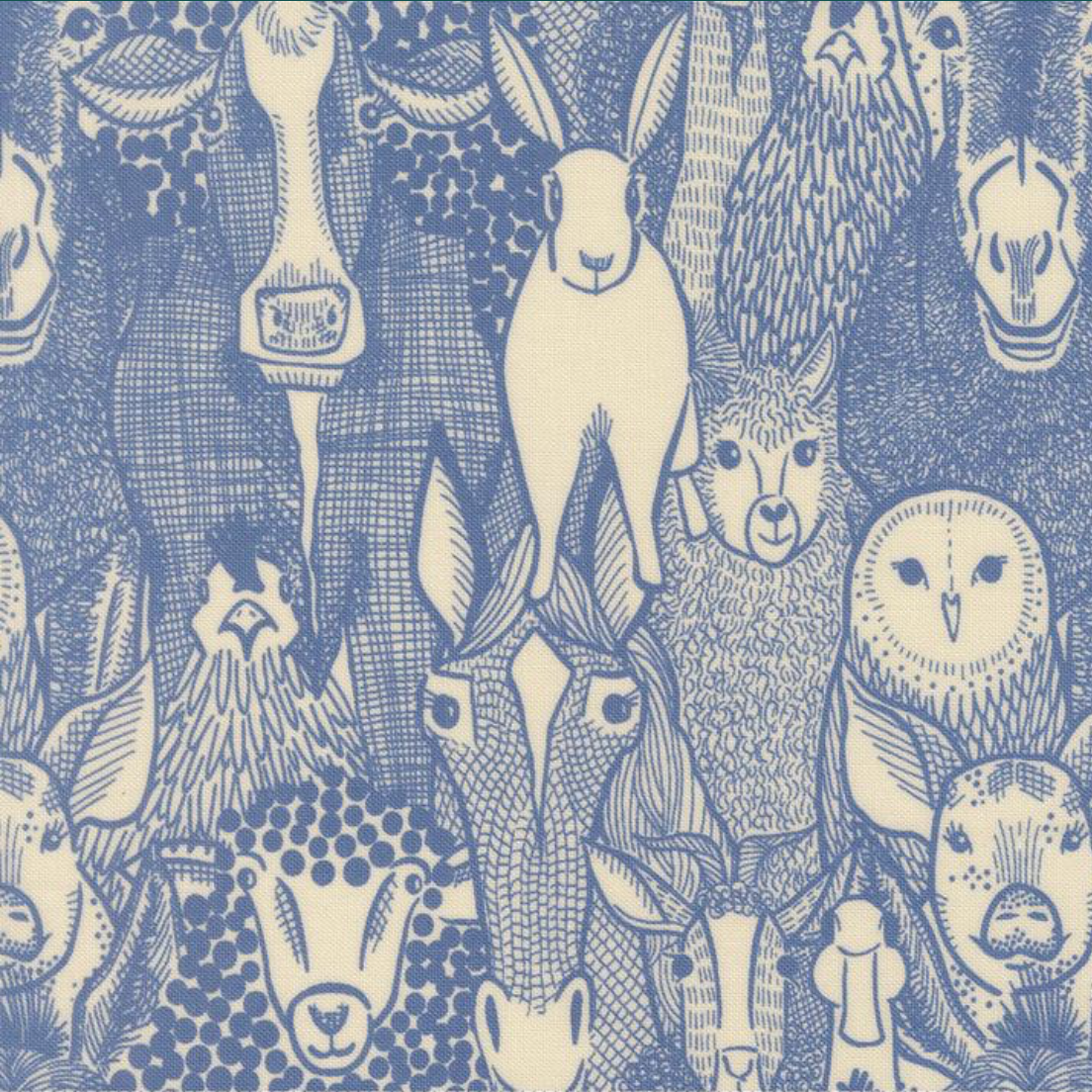 Moda The Henhouse Cobalt Farm