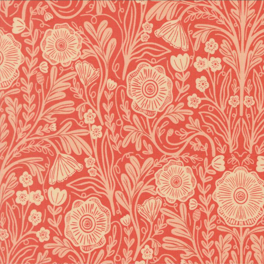 Moda The Henhouse Tomato Floral