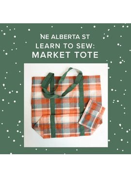 Chloe Costello CLASS FULL! Friday, April 3rd, 5:30pm-8:30pm - Learn to Sew: Foldable Market Tote