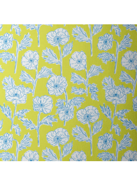 Cloud 9 Fabrics Nice Nice Painted Poppies Lime
