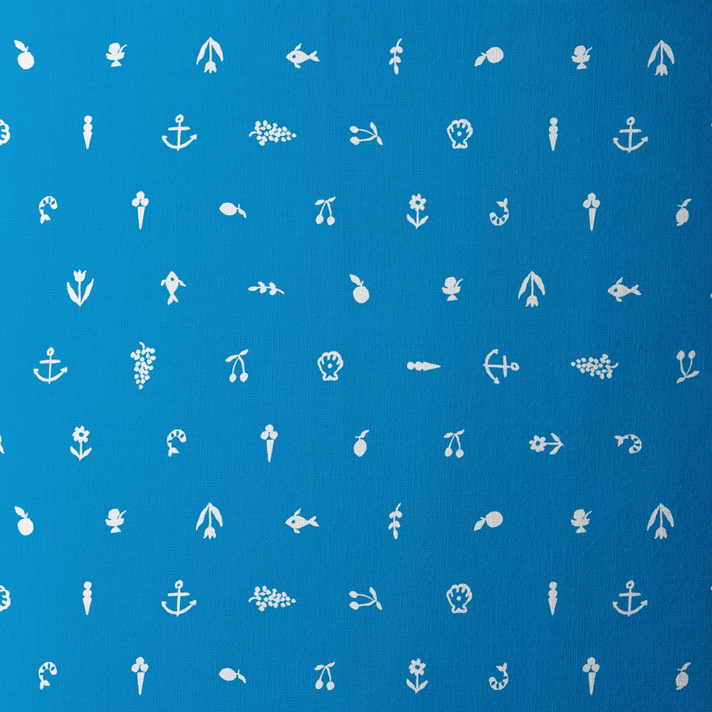 Cloud 9 Fabrics Nice Nice Petite Produce Blue