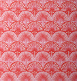 Cloud 9 Fabrics Nice Nice Fan Palm Scallop Red