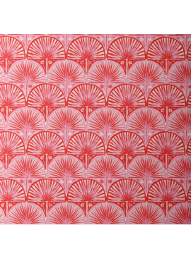 Cloud 9 Fabrics Nice Nice Fan Palm Scallop Red