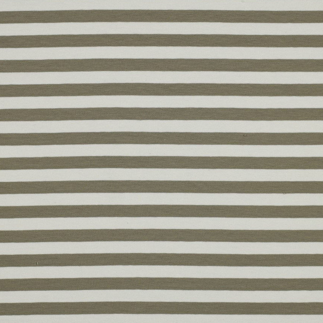 Verhees French Terry Cloth Yarn Dyed Stripes Moss Green