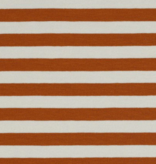 Verhees French Terry Cloth Yarn Dyed Stripes Light Brown