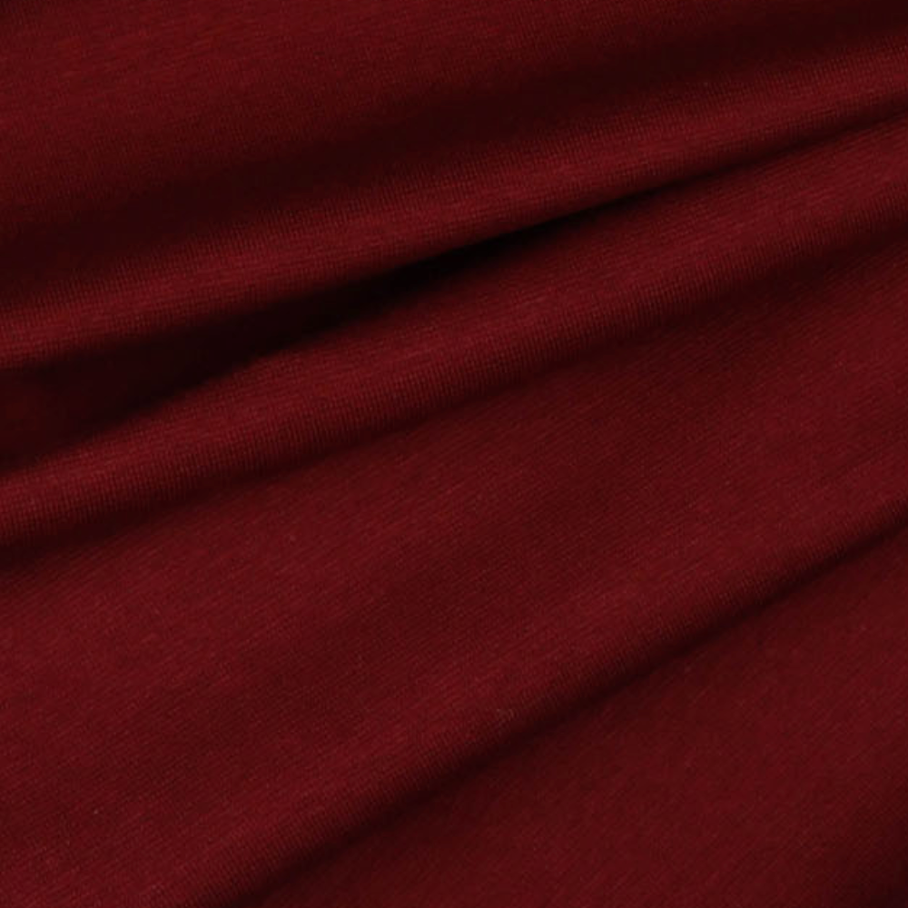 Verhees Tube Ribbing Knit Dark Red